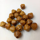 30 Pieces Natural Wooden Spacer Stripe Beads For DIY Jewelry Making Crafts