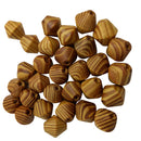 30 Pieces Natural Wooden Spacer Stripe Beads For DIY Jewelry Making Crafts
