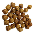 30 Pieces Natural Wooden Spacer Stripe Beads For DIY Jewelry Making Crafts