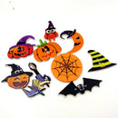 50 Pieces Assorted Wood Halloween Buttons 2 Hole Buttons for Sewing Scrapbooking