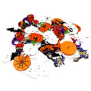 50 Pieces Assorted Wood Halloween Buttons 2 Hole Buttons for Sewing Scrapbooking