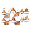20 Pieces Xmas Socks Hat Design Mini Wooden Craft Pegs Paper Photo Christmas Cards Holder Spring Clips Christmas Ornaments 48mm