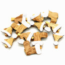 20 Pieces Xmas Socks Hat Design Mini Wooden Craft Pegs Paper Photo Christmas Cards Holder Spring Clips Christmas Ornaments 48mm