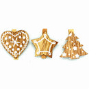 20 Pieces Star Heart Design Mini Wooden Craft Pegs Paper Photo Christmas Cards Holder Spring Clips Christmas Ornaments 48mm