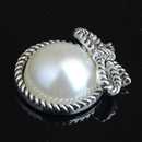 10 Piece Alloy Bow Shape Pearl Flatback Buttons Embellishments Jewelry for Wedding Crafts Decoration