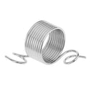 Nickle Plated Wire Yarn Stranding Guide Finger Knitting Thimble for Knitting Crafts Silver 15mm