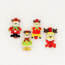 20 Piece Christmas Deer Wooden Craft Pegs Clothes Paper Photo Hanging Clips for Party Decoration 48mm