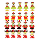 20 Piece Christmas Deer Wooden Craft Pegs Clothes Paper Photo Hanging Clips for Party Decoration 48mm
