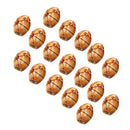 100 Piece Wooden Beads Large Hole Fit European Charms for DIY Bracelet Necklace Jewelry Making Craft 8x10mm