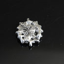 10 Pieces Square Flat Back Crystal Rhinestone Flat Back Embellishment DIY Buttons