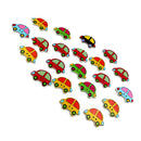 100 Pieces Colorful Car Shape Wood 2 Holes Flat Buttons for Sewing Scrapbooking