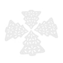 50 Piecess Hollow Wooden Christmas Tree Flatback Embellishments for Scrapbooking