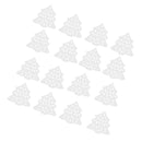 50 Piecess Hollow Wooden Christmas Tree Flatback Embellishments for Scrapbooking