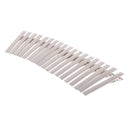 50 Pieces 40mm Flat Square Single Prong Alligator Barrette Hair Clip Blanks Findings