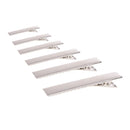 50 Pieces 40mm Flat Square Single Prong Alligator Barrette Hair Clip Blanks Findings
