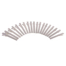 20 Pieces 76mm Flat Square Single Prong Alligator Barrette Hair Clip Blanks Findings