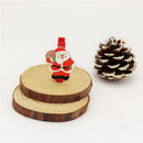 20 Pieces Christmas Santa Wooden Crafts Pegs Paper Photos Hanging Clips Embellishments for Christmas Home Party Decoration 48mm