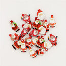 20 Pieces Christmas Santa Wooden Crafts Pegs Paper Photos Hanging Clips Embellishments for Christmas Home Party Decoration 48mm
