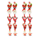 20 Pieces Christmas Santa Wooden Crafts Pegs Paper Photos Hanging Clips Embellishments for Christmas Home Party Decoration 48mm