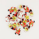 20 Pieces Snowman Wooden Crafts Pegs Paper Photos Hanging Clips Embellishments for Christmas Home Party Decoration 48mm