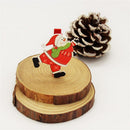 20 Pieces Snowman Wooden Crafts Pegs Paper Photos Hanging Clips Embellishments for Christmas Home Party Decoration 48mm