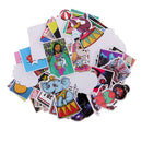 100 Pieces Random Cartoon Stickers Laptop Car Skateboard Luggage Helmet Decals