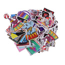 100 Pieces Random Cartoon Stickers Laptop Car Skateboard Luggage Helmet Decals
