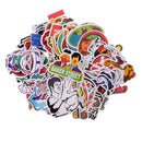 100 Pieces Mixed Cartoon Stickers Laptop Motorcycle Skateboard Luggage Helmet Decals