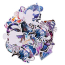 36 Pieces Galaxy Color Stickers Decals for Car Laptop Skateboard Guitar Bicycle