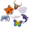 35 Pieces Galaxy Color Animal Stickers Laptop Car Skateboard Luggage Car Decals