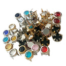 50 Pieces Claw Rhinestone Crystal Flatback Beads for DIY Claw on Clothes Bag Bracelet Decoration 6mm