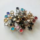 50 Pieces Claw Rhinestone Crystal Flatback Beads for DIY Claw on Clothes Bag Bracelet Decoration 6mm