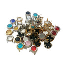 50 Pieces Claw Rhinestone Crystal Flatback Beads for DIY Claw on Clothes Bag Bracelet Decoration 6mm