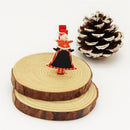 20 Pieces Wooden Pegs Clips Tree Card Holder Craft Clothespin Christmas Supplies