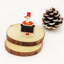 20 Pieces Christmas Santa Claus Snowman Wood Clips Pegs Clothespins Xmas Decoration
