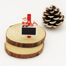 20 Pieces Christmas Santa Claus Snowman Wood Clips Pegs Clothespins Xmas Decoration