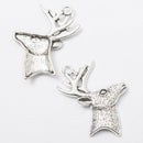 6 Pieces Vintage Deer Charms Dangle Beads Pendants for Bracelet Jewelry Making