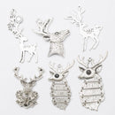 6 Pieces Vintage Deer Charms Dangle Beads Pendants for Bracelet Jewelry Making