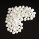 100 Pieces White Half Round Solid Styrofoam Foam Balls Christmas Decoration Ornaments for DIY Modeling Crafts Kids Crafts 30mm