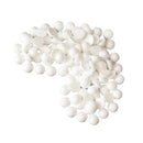 100 Pieces White Half Round Solid Styrofoam Foam Balls Christmas Decoration Ornaments for DIY Modeling Crafts Kids Crafts 30mm