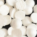 100 Pieces White Half Round Solid Styrofoam Foam Balls Christmas Decoration Ornaments for DIY Modeling Crafts Kids Crafts 30mm