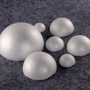 5 Pieces 120mm Half Round Polystyrene Styrofoam Foam Ball Christmas Ornaments Solid Spheres for Wedding DIY Modelling Craft