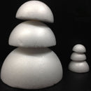 5 Pieces 120mm Half Round Polystyrene Styrofoam Foam Ball Christmas Ornaments Solid Spheres for Wedding DIY Modelling Craft