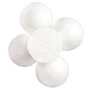 5 Pieces 120mm Half Round Polystyrene Styrofoam Foam Ball Christmas Ornaments Solid Spheres for Wedding DIY Modelling Craft