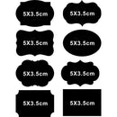 8 Shapes 80 Pieces Chalkboard Stickers for Labeling Jars, Parties, Craft Rooms, Weddings and Organize Your Home & Kitchen