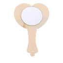 8 Piece Assorted Unfinished Wood Wooden Handheld Mirror For Kid DIY Crafts Woodcrafts Toys