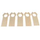 5 Pieces Creative Wooden Door Knob Hanger Signs for DIY Kid Craft Handmade Materials - Bear Shape
