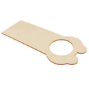 5 Pieces Creative Wooden Door Knob Hanger Signs for DIY Kid Craft Handmade Materials - Bear Shape