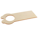 5 Pieces Creative Wooden Door Knob Hanger Signs for DIY Kid Craft Handmade Materials - Bear Shape