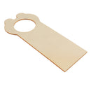 5 Pieces Creative Wooden Door Knob Hanger Signs for DIY Kid Craft Handmade Materials - Bear Shape